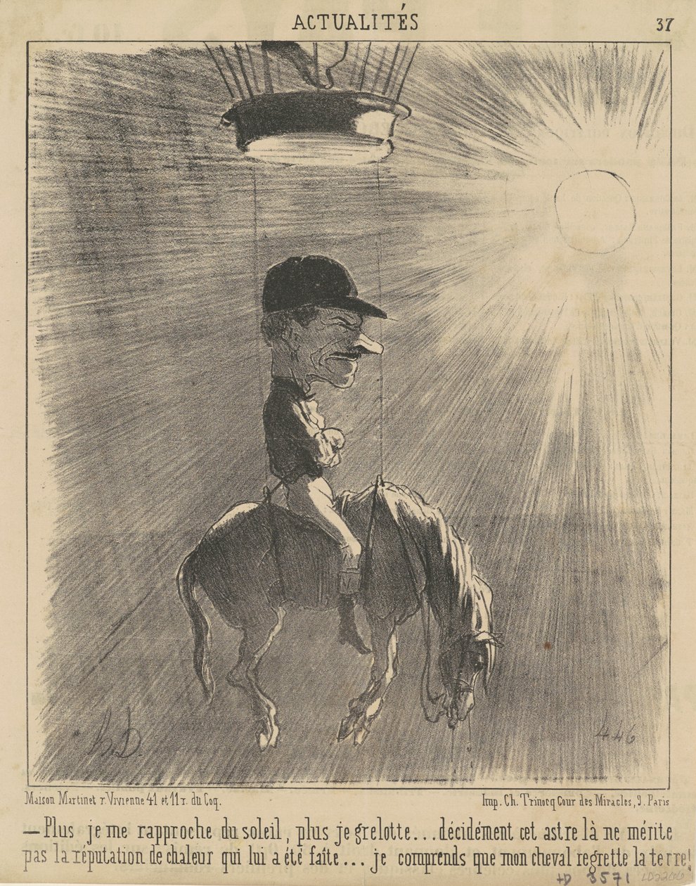 Ju närmare solen jag kommer... av Honoré Daumier