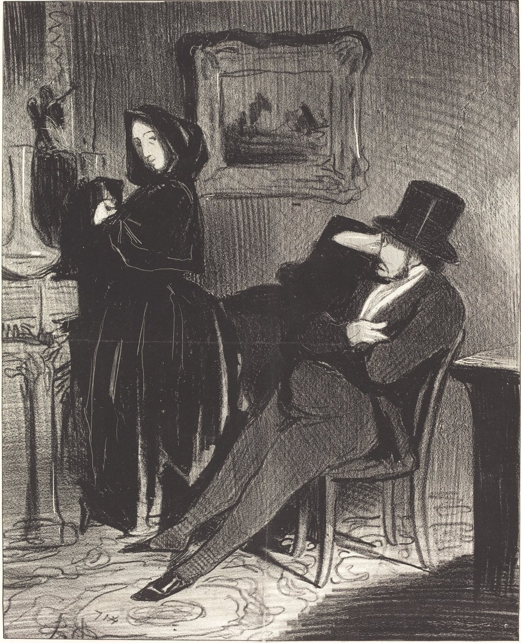 Oftare än jag kör dig... till balen... av Honoré Daumier