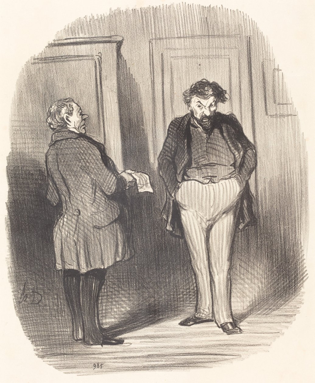Kan du berätta för mig...? Jag har influensa!... av Honoré Daumier