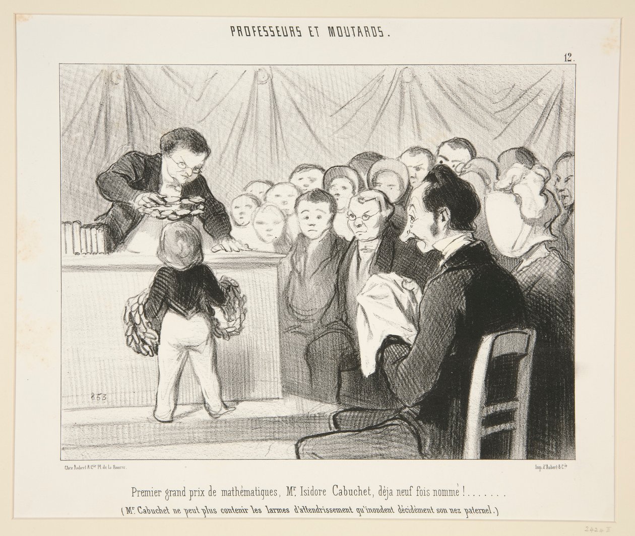 Första stora priset i matematik, Mr Isidore Cabuchet?. #12 av professorer och senap av Honoré Daumier