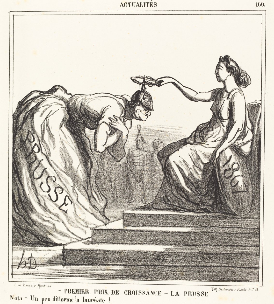 Första pris för tillväxt - Preussen av Honoré Daumier