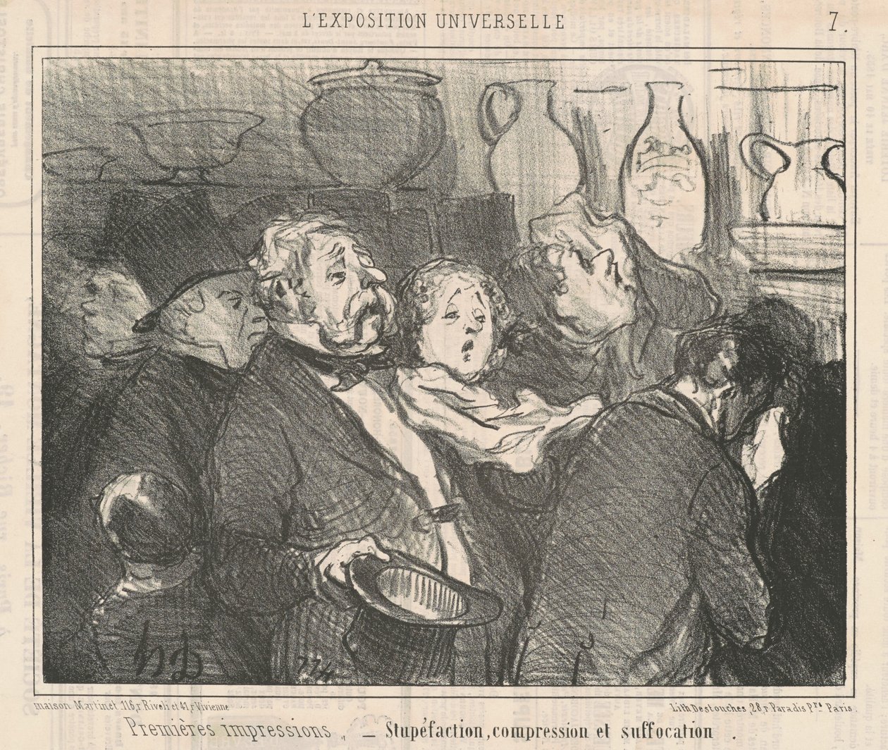 Första intryck...Förvåning... av Honoré Daumier