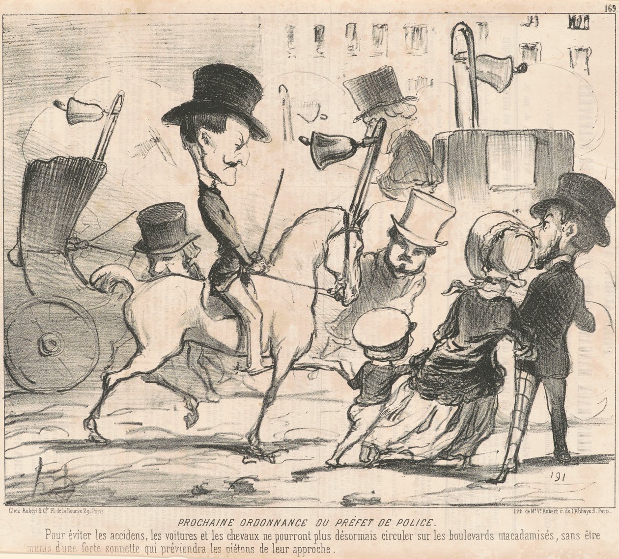 Nästa order av polisens prefekt av Honoré Daumier