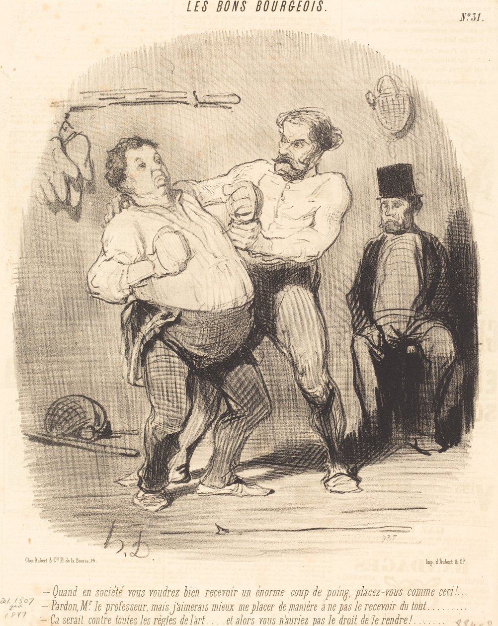 När i samhället du skulle vilja få en... shot... av Honoré Daumier