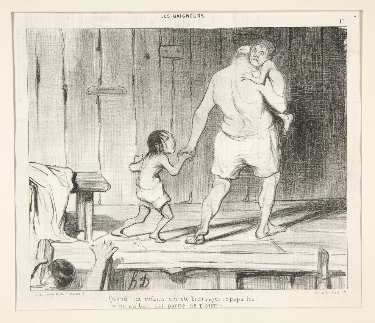 När barnen har skött sig väl av Honoré Daumier