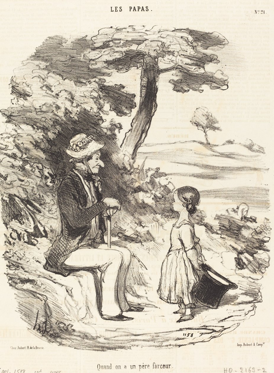 När man har en skojare pappa av Honoré Daumier