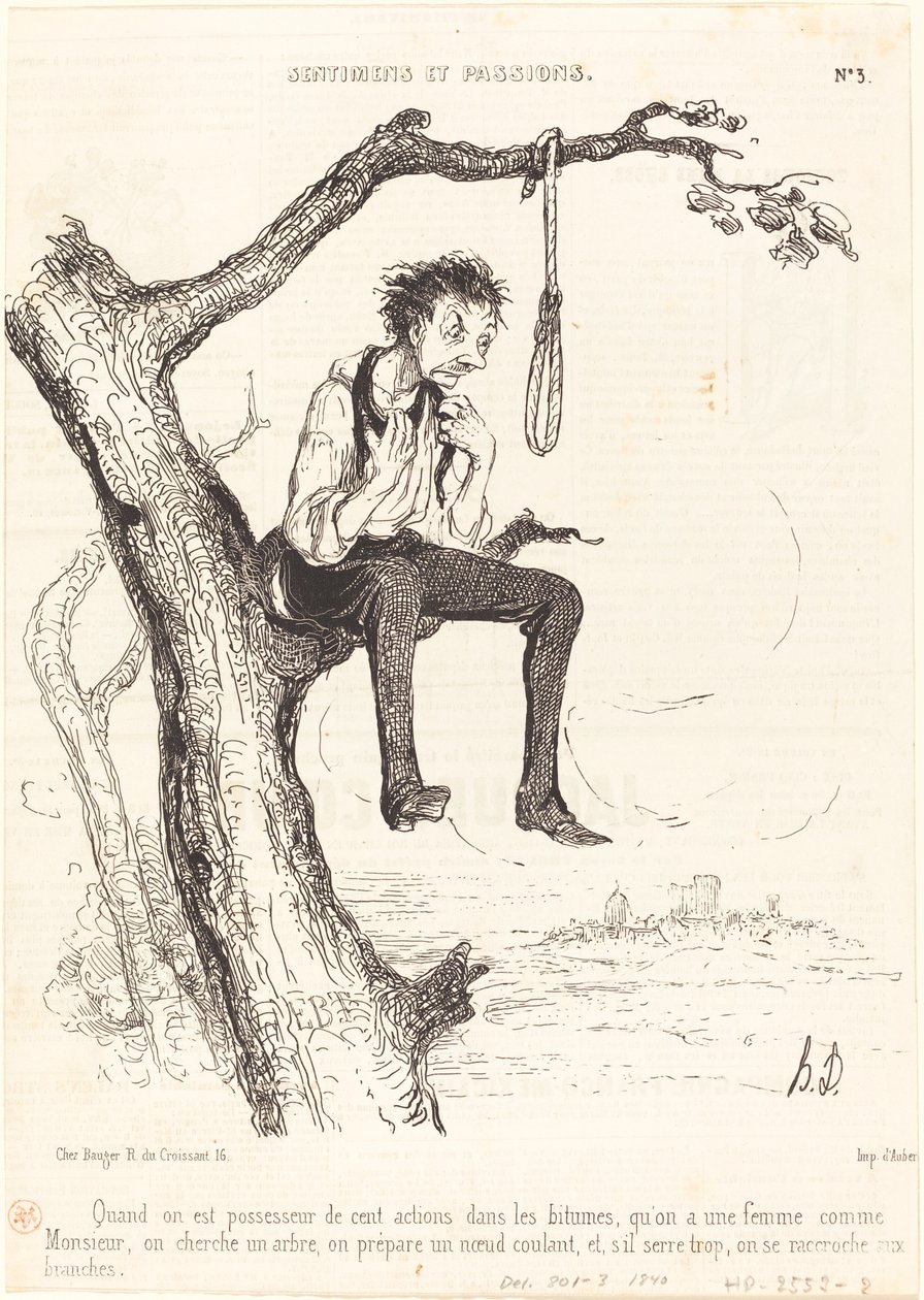 När du äger hundra aktier... av Honoré Daumier