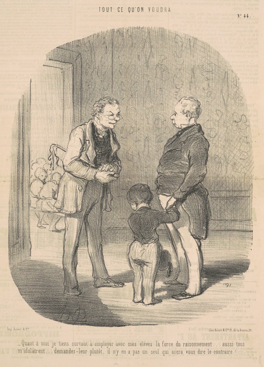 När det gäller mig vill jag använda ... resonemangets kraft av Honoré Daumier