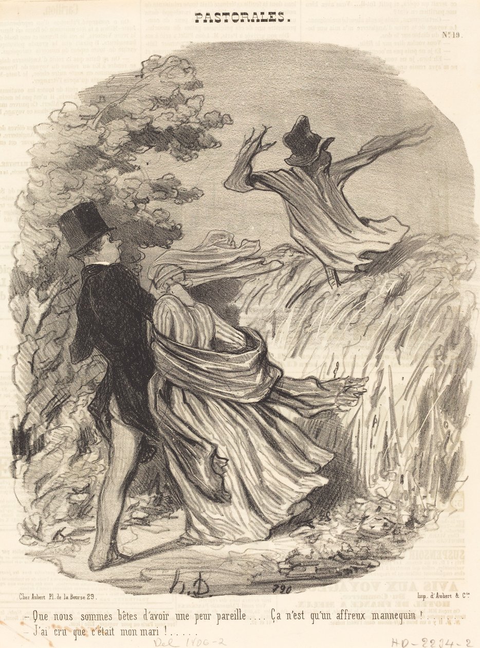 Hur dumma vi är som har en sådan rädsla... av Honoré Daumier
