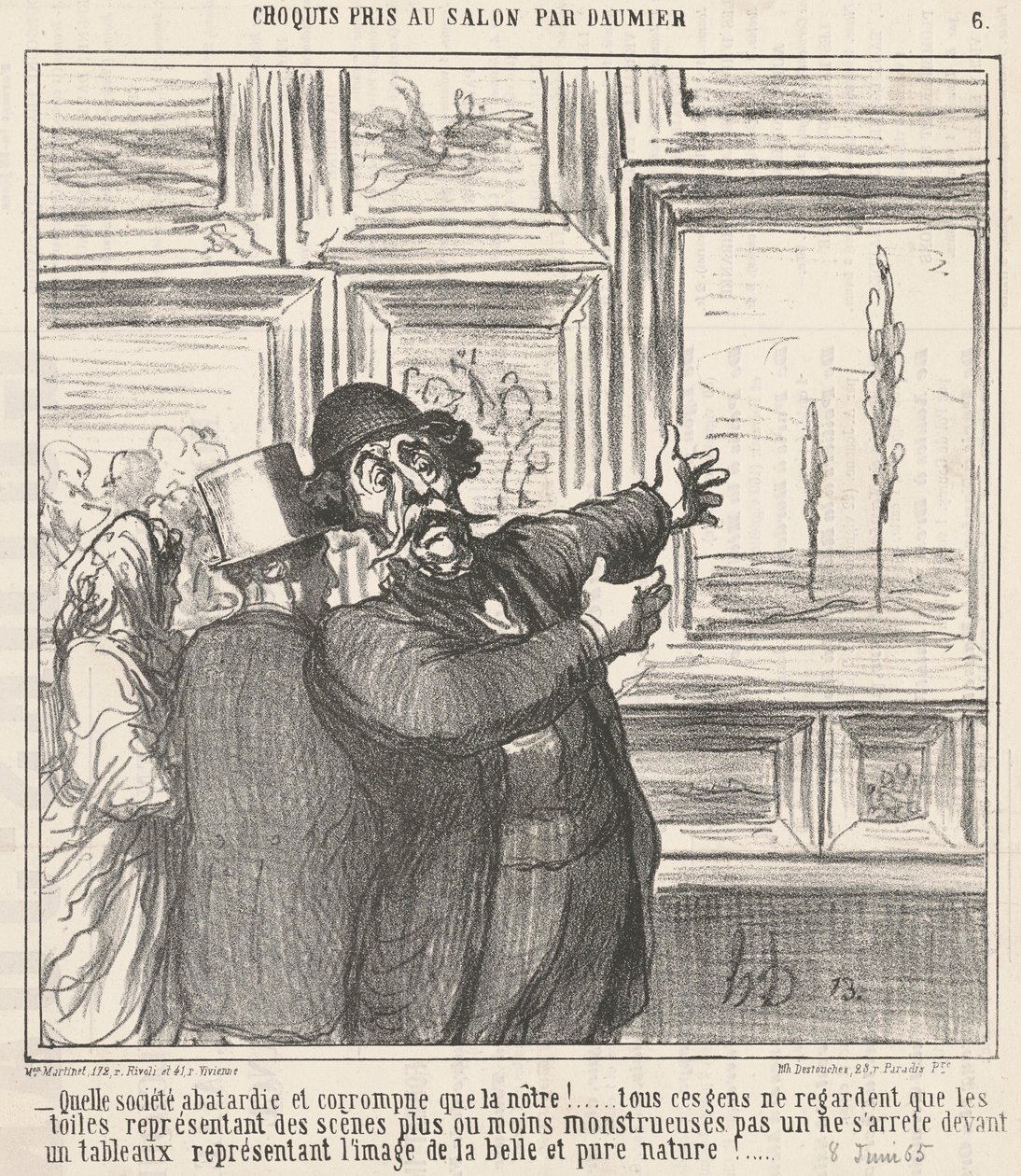 Vilket jävla och korrupt samhälle... av Honoré Daumier