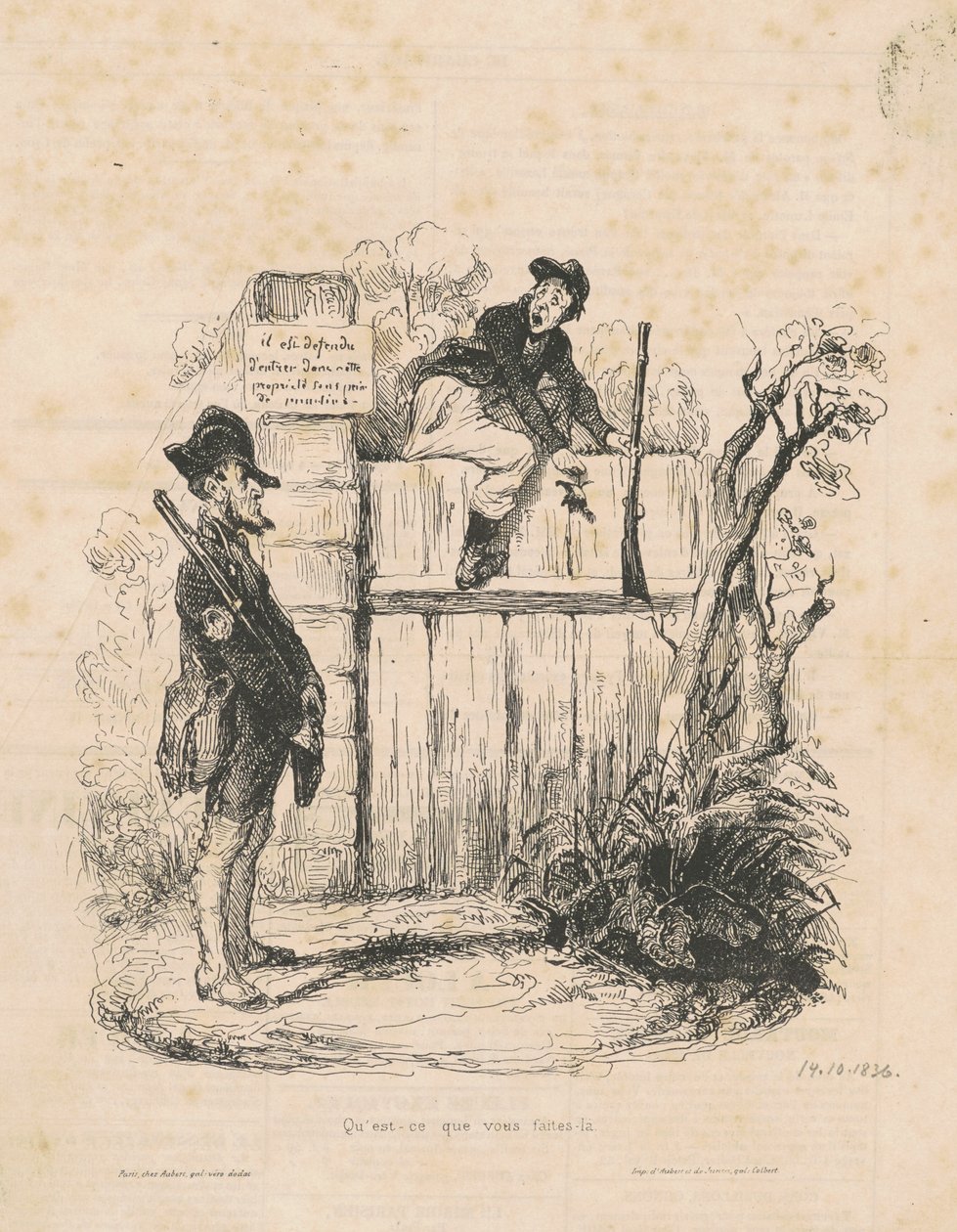 Vad gör du här... av Honoré Daumier