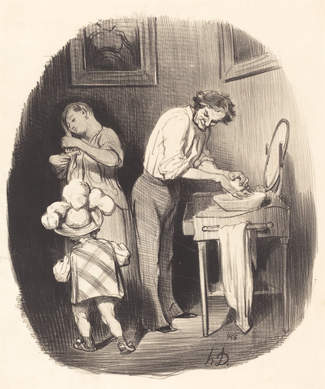 Vad trevlig han är, Dodore... av Honoré Daumier