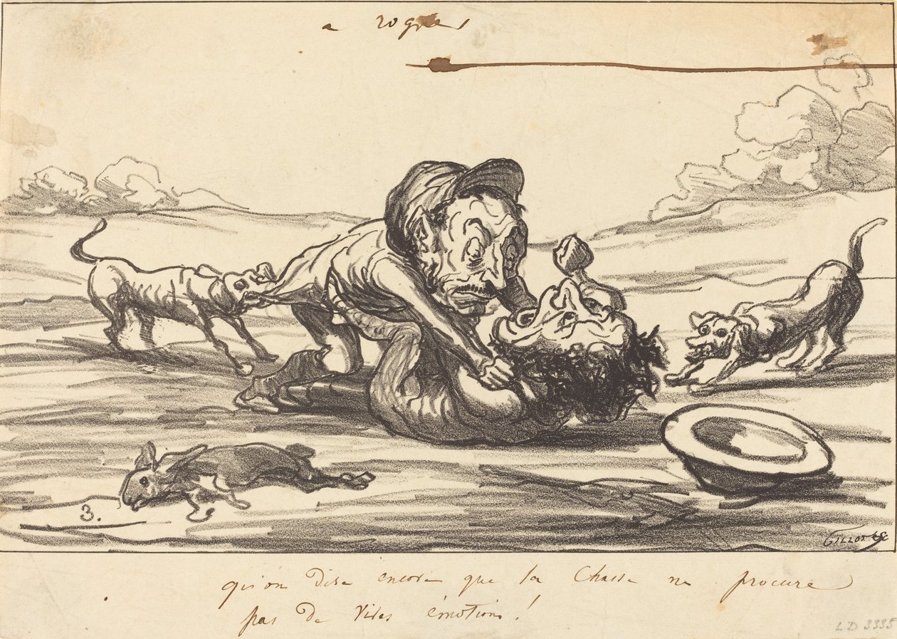 Låt det sägas att jakt... av Honoré Daumier