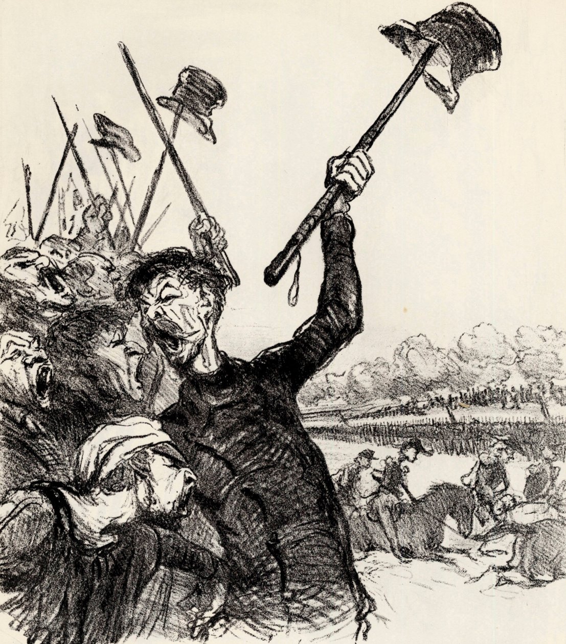 Ratapoil och hans stab: Länge leve kejsaren!, 1851. av Honoré Daumier