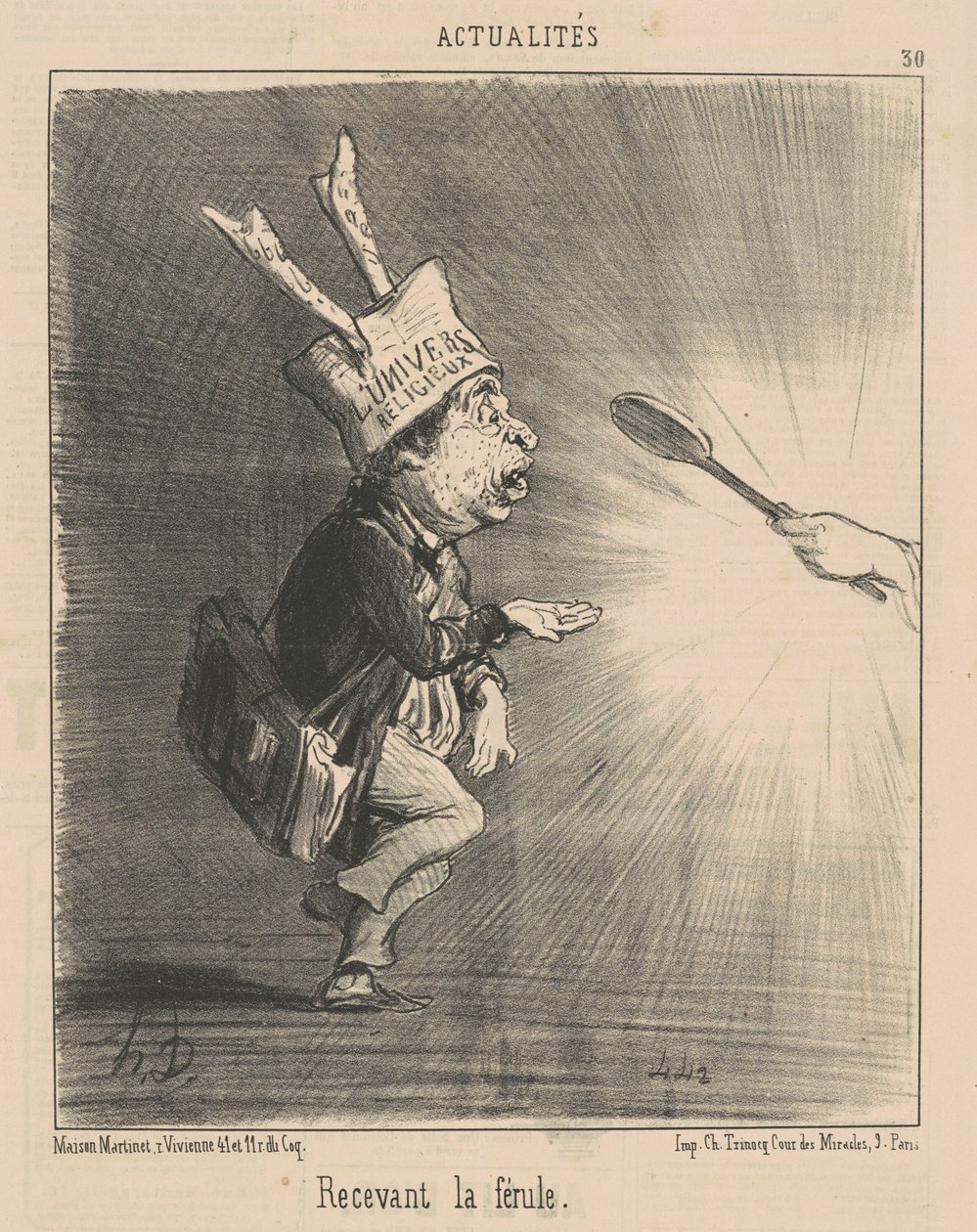 Tar emot hylsan av Honoré Daumier