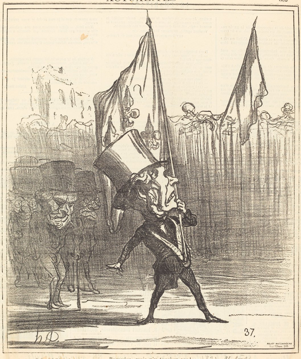 Titta, men rör den inte! av Honoré Daumier