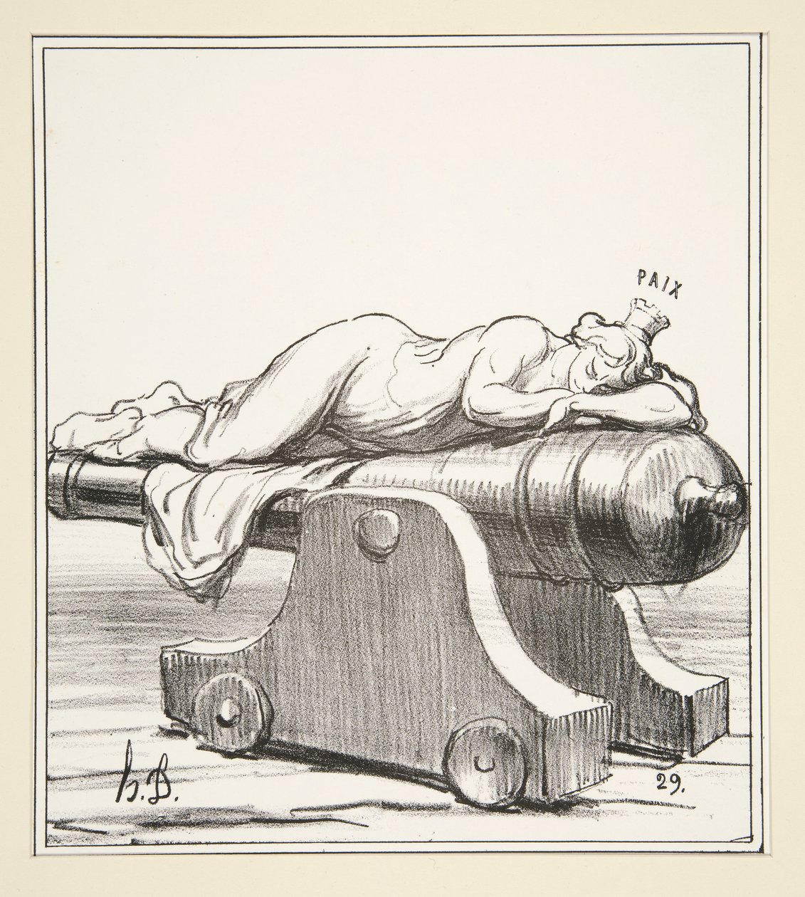 Förnyad av Turenne, från Actualites av Honoré Daumier