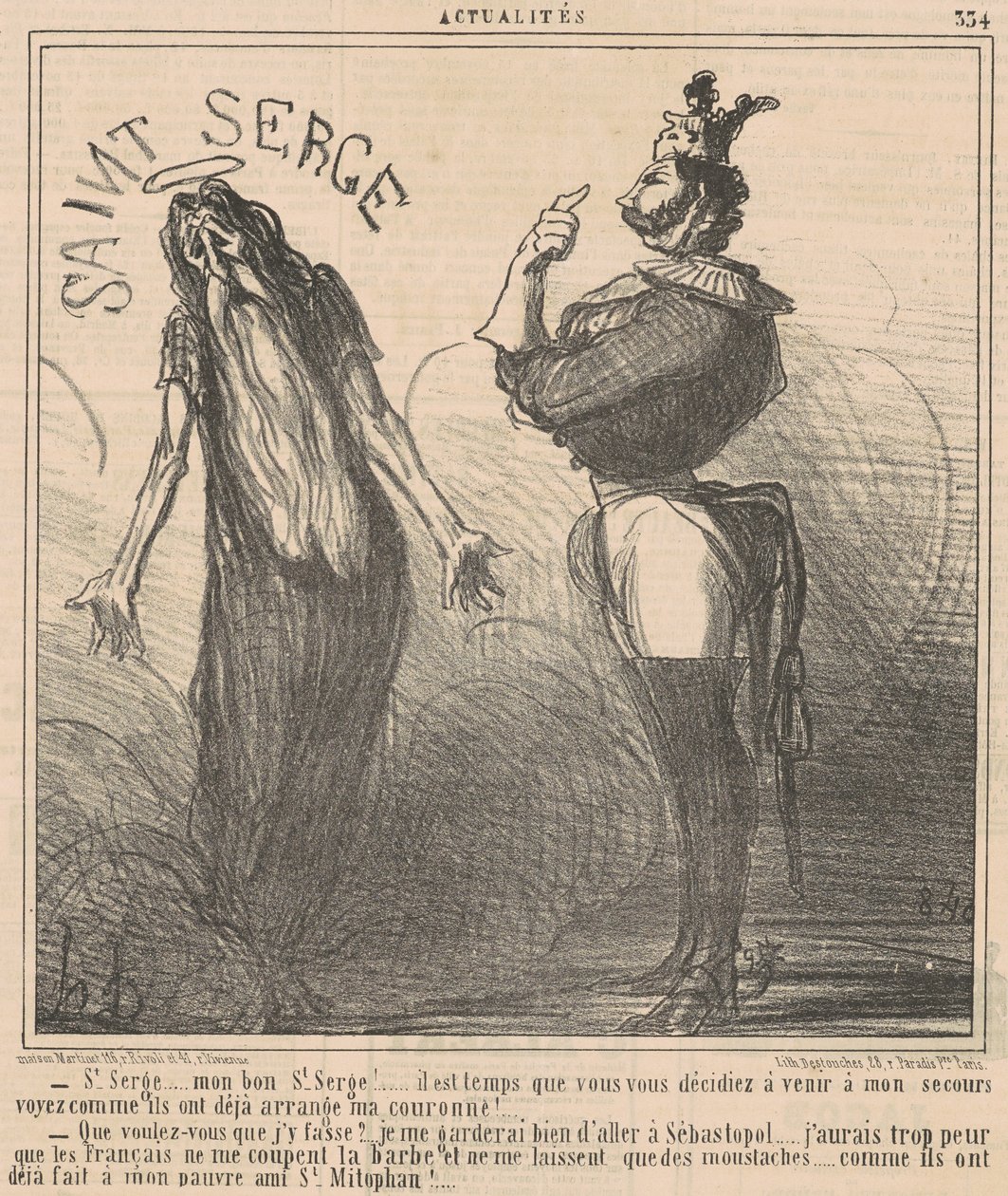 Saint Sergius... Min gode Saint Sergius! av Honoré Daumier