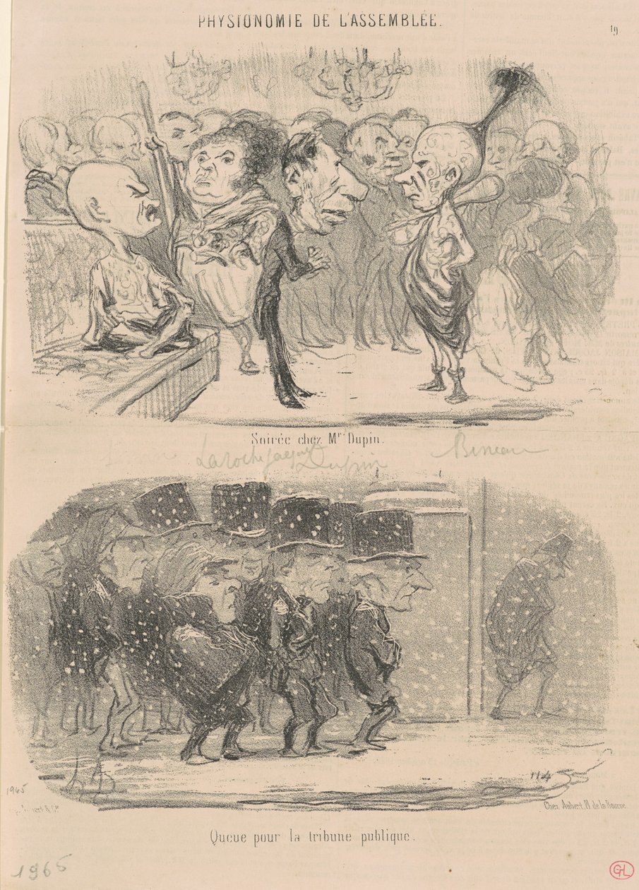 Kväll hos Mr. Dupin av Honoré Daumier