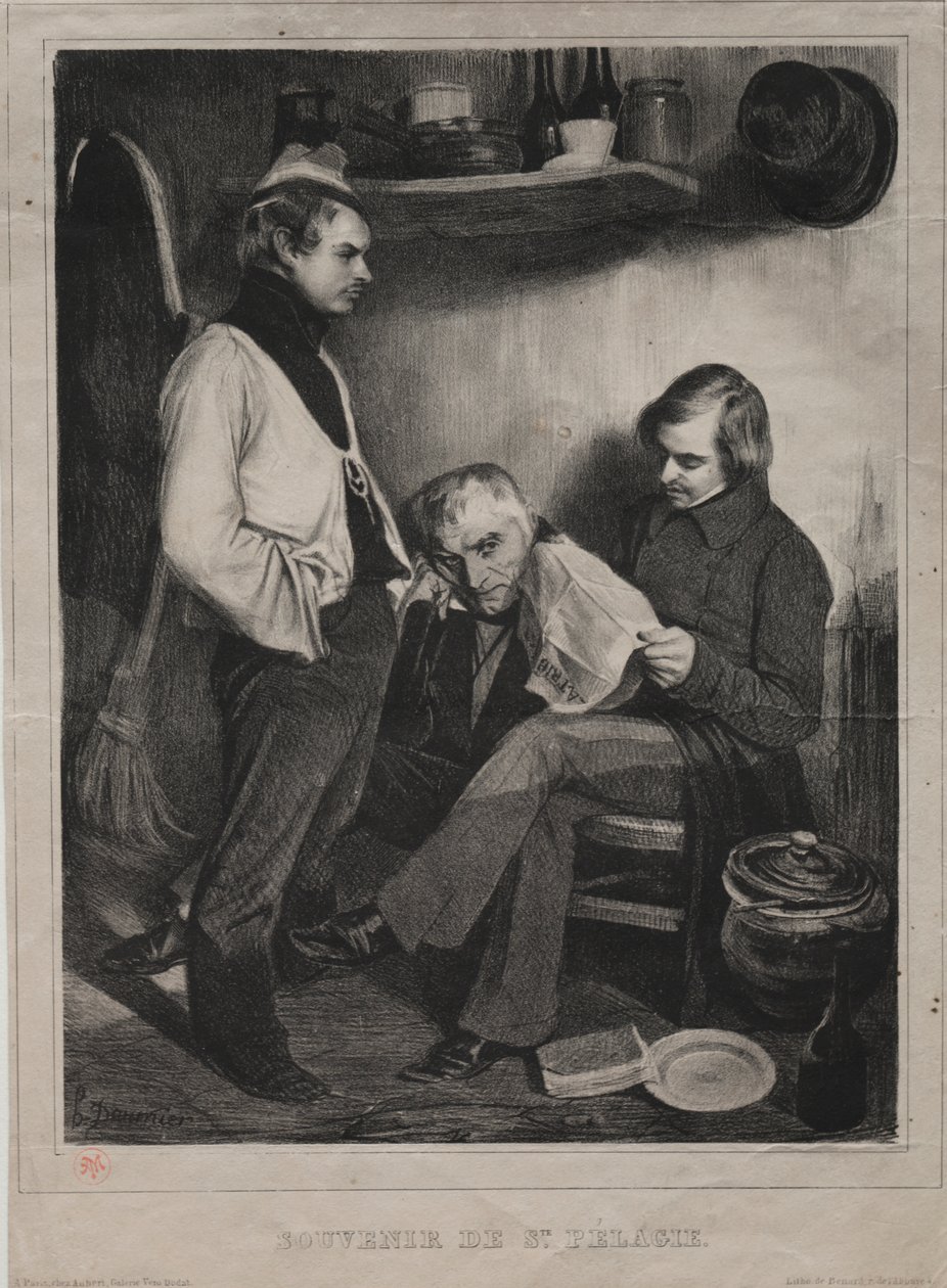 Souvenir från fängelset i Ste. Pelagia av Honoré Daumier