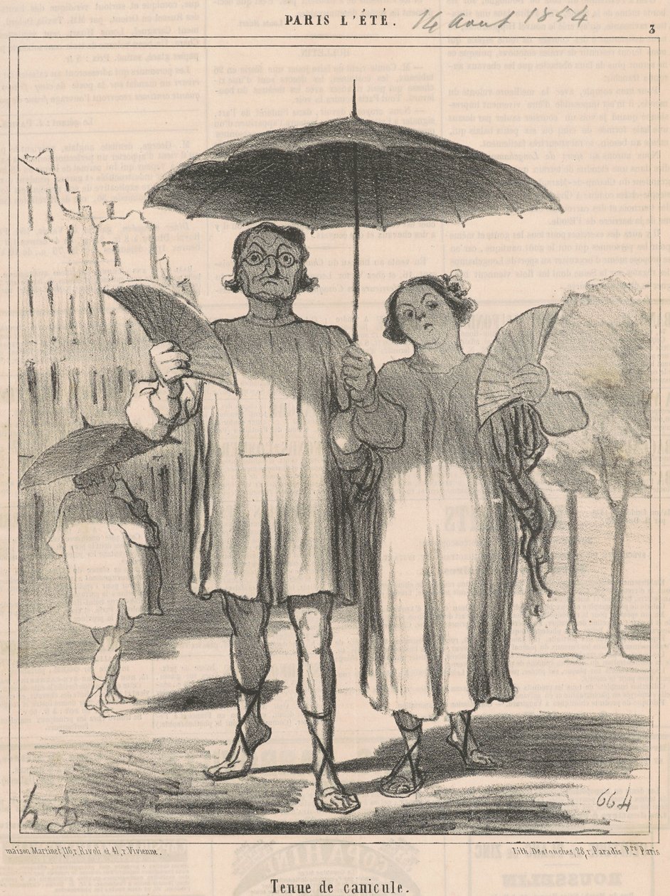 Värmeböljande outfit av Honoré Daumier