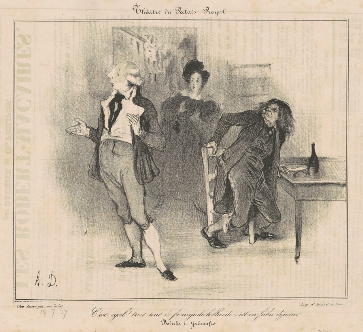 Kungliga slottets teater... av Honoré Daumier
