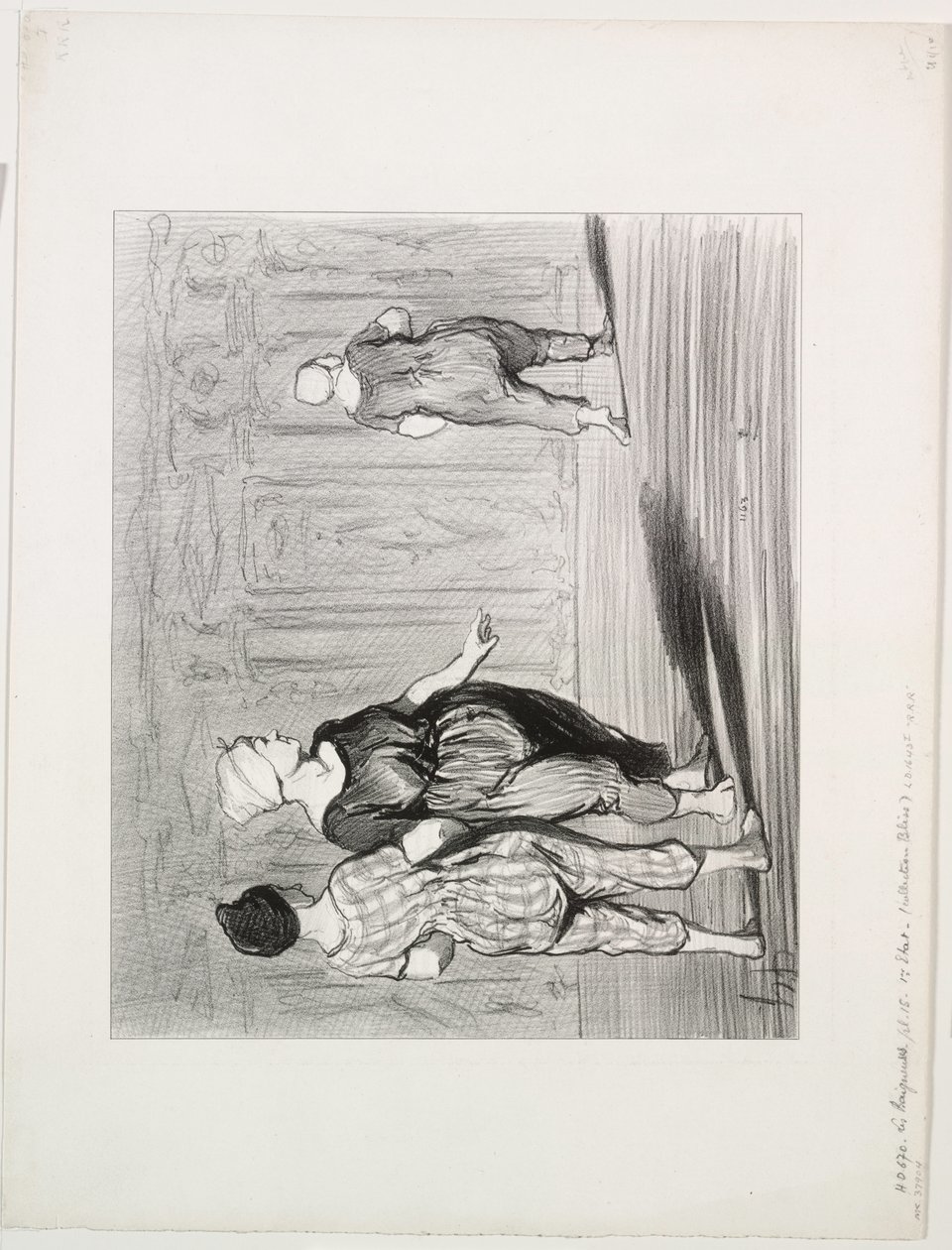 The Bathers, skylt 15: Det är henne igen, ett vackert mode, Madame Coquardeau! av Honoré Daumier