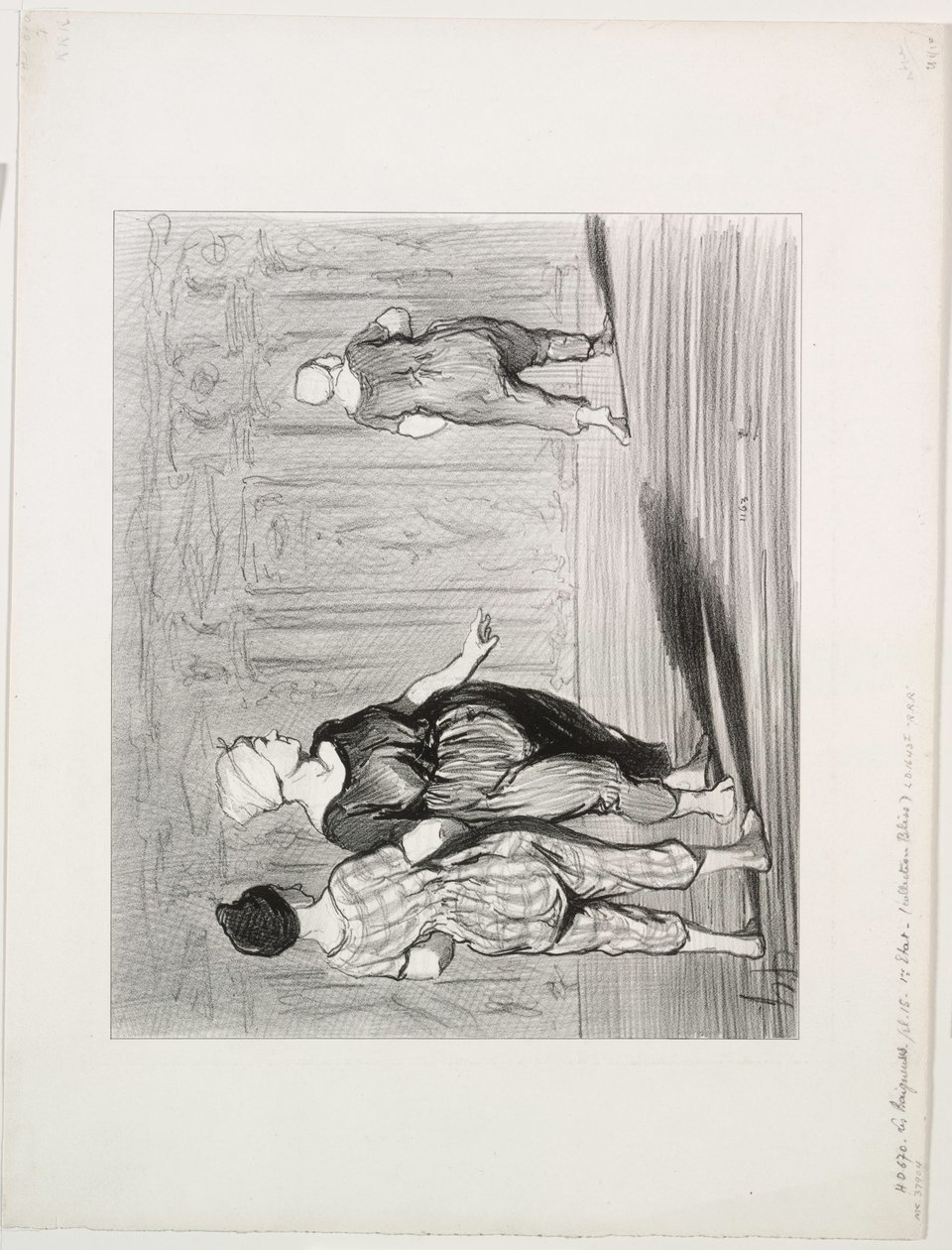 The Bathers, skylt 15: Det är henne igen, ett vackert mode, Madame Coquardeau!, 1847. av Honoré Daumier