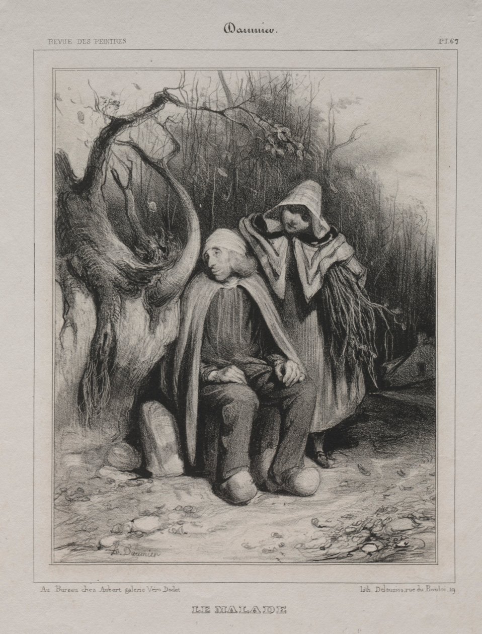 Den ogiltiga, 1835. av Honoré Daumier