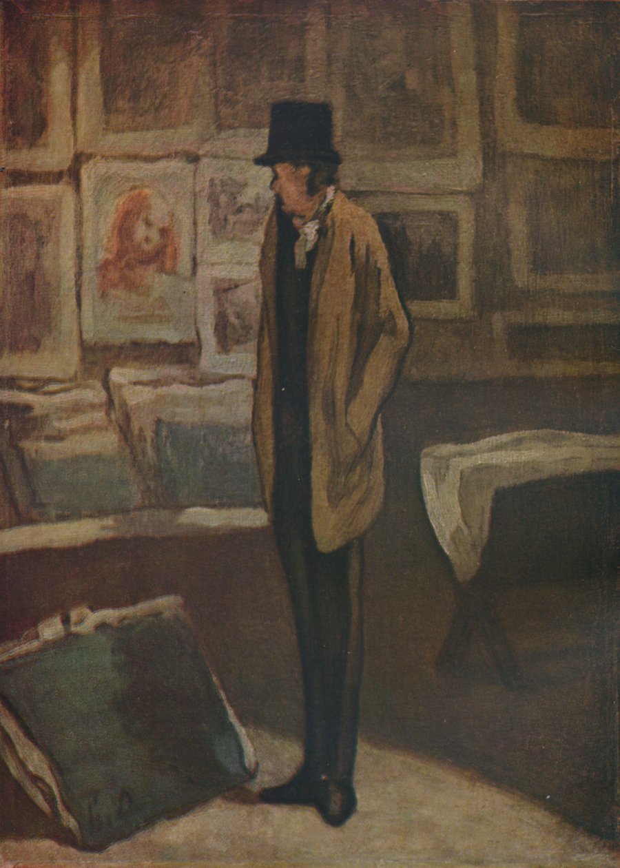 The Print-lover, 1857-1860, 1937. av Honoré Daumier