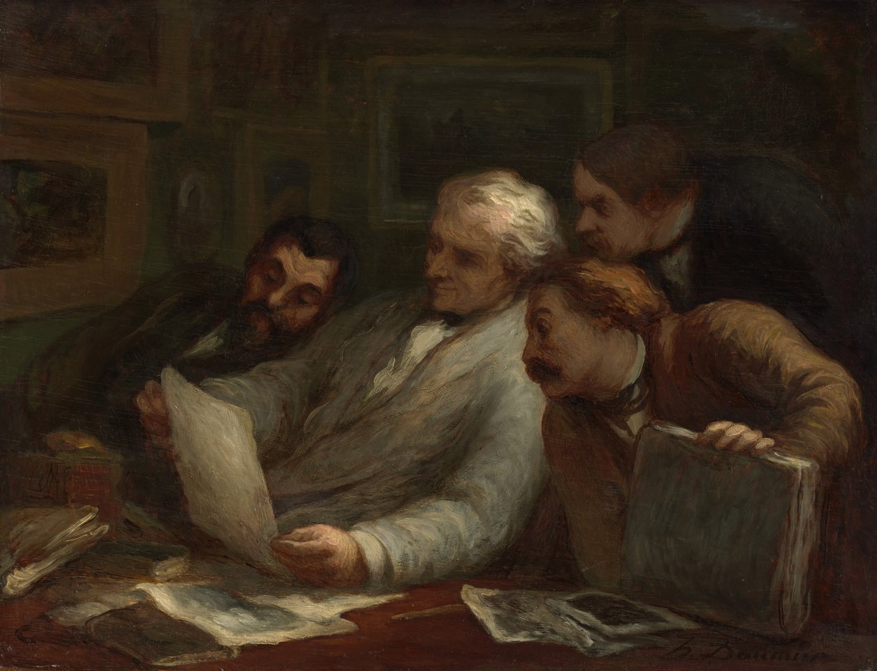 Trycksamlarna, c.1860-63 av Honoré Daumier