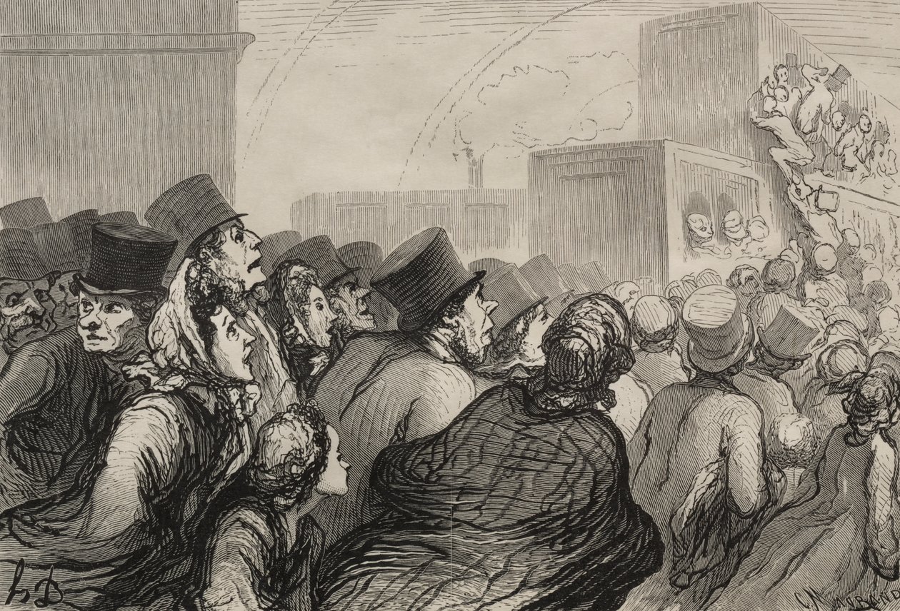 Järnvägen: Söndagsutflykten av Honoré Daumier
