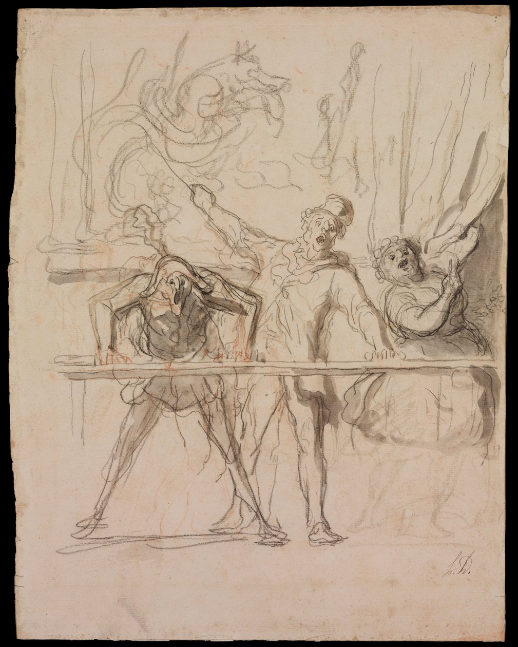 Sidoshowen av Honoré Daumier