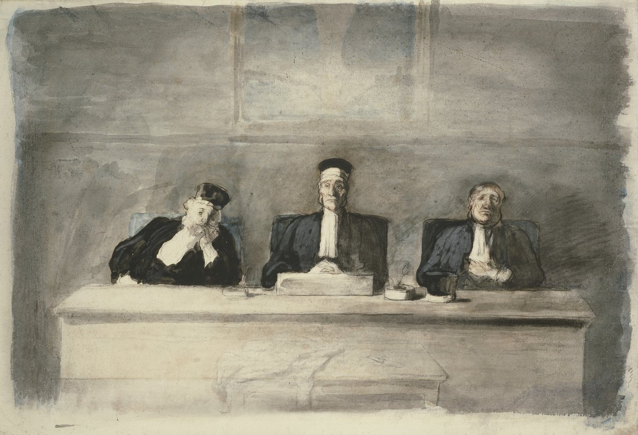De tre domarna, 1858-60 av Honoré Daumier