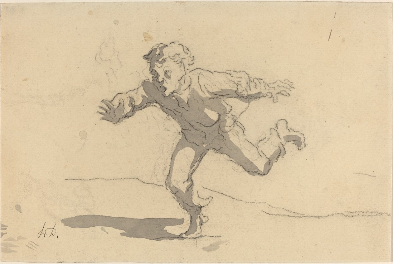 Den unga kuriren av Honoré Daumier