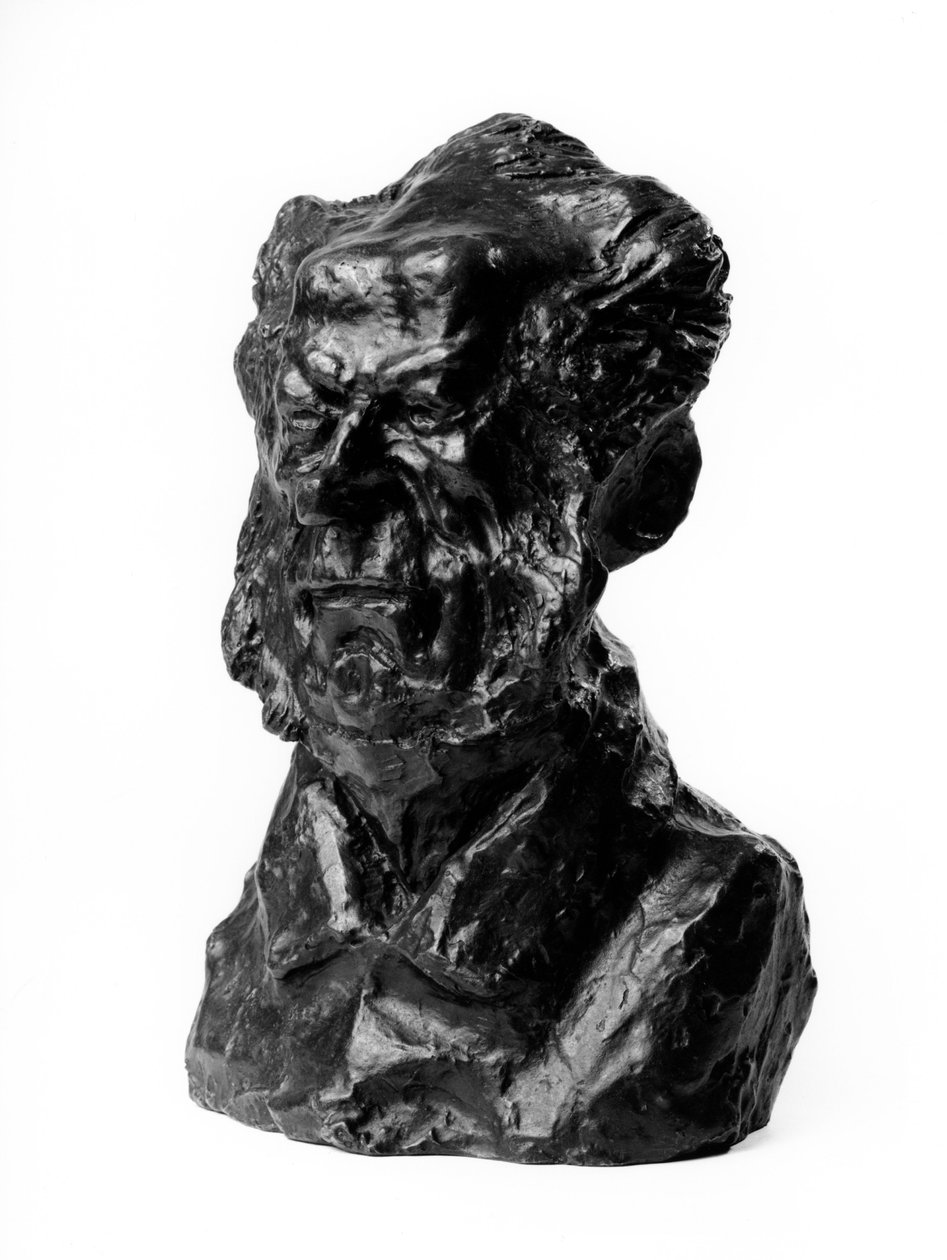 Bystmassorna av "Celebrites du Juste Milieu" "" karikatyr av baron Jacques Antoine Adrien Delort (1773-1846), general och deputerad. The mocking.”” Skulptur av Honore Daumier (1808-1879) 1800-talet. Inv L 48,21 Dim i cm H 23 x L 1 Musee des Beaux av Honoré Daumier