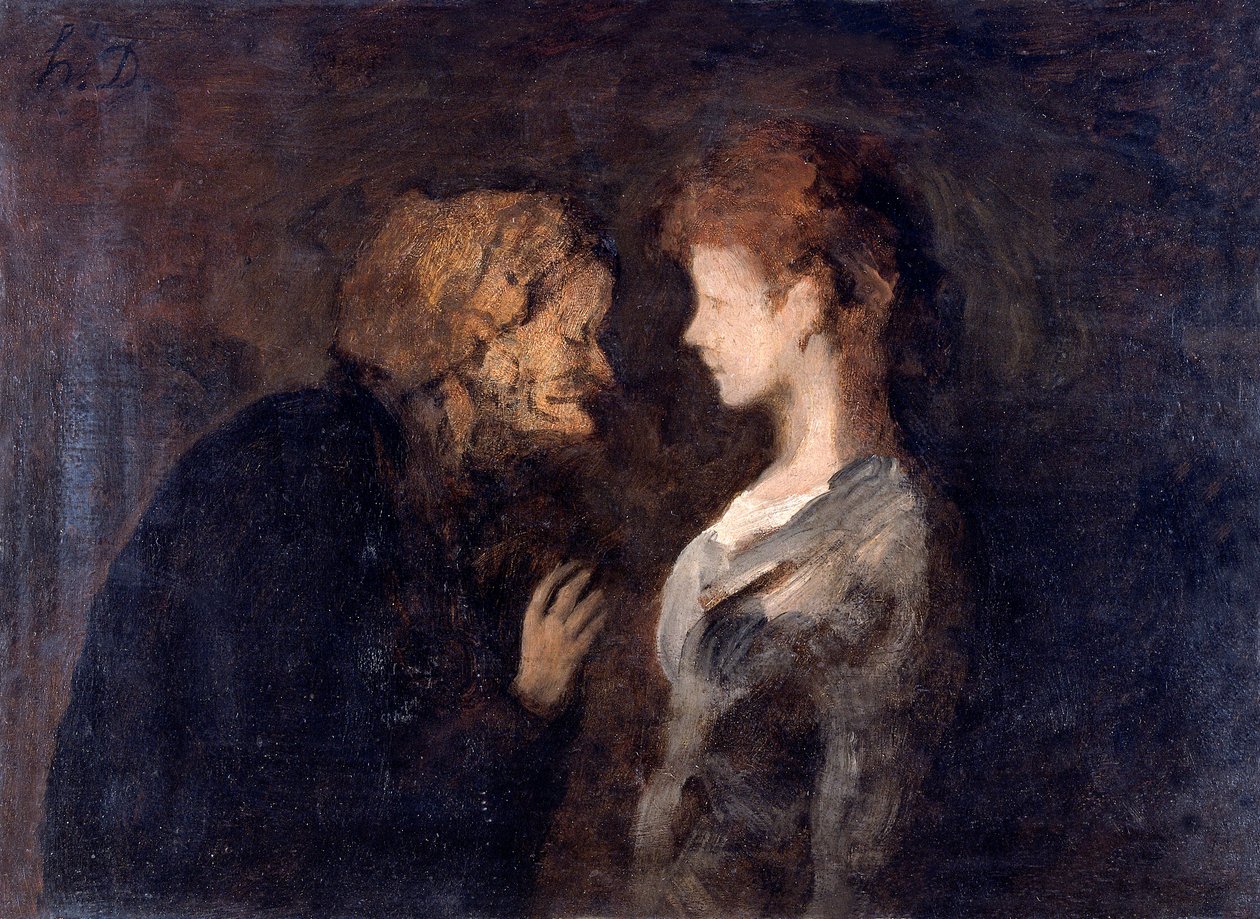 "Förtroendet", Hemligheten, 1828-1879 av Honoré Daumier