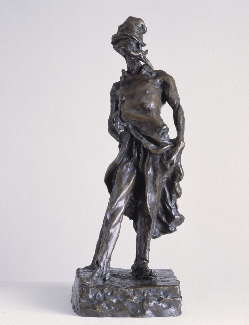 Ratapoilen, en politisk serietecknare som representerar republikens gravgrävare. Bronsskulptur med sand av Honore Daumier (1808-1879) av Honoré Daumier