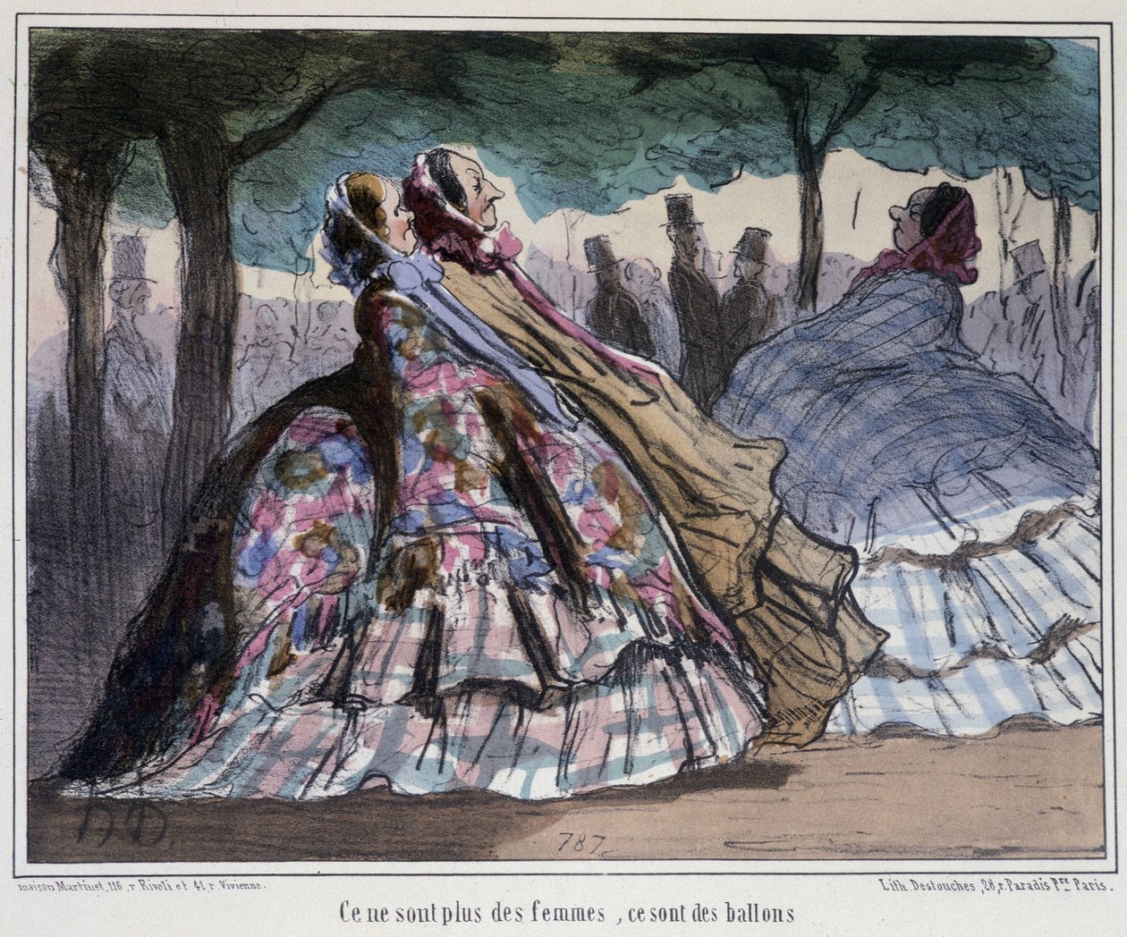De är inte kvinnor, de är ballonger - av Daumier av Honoré Daumier