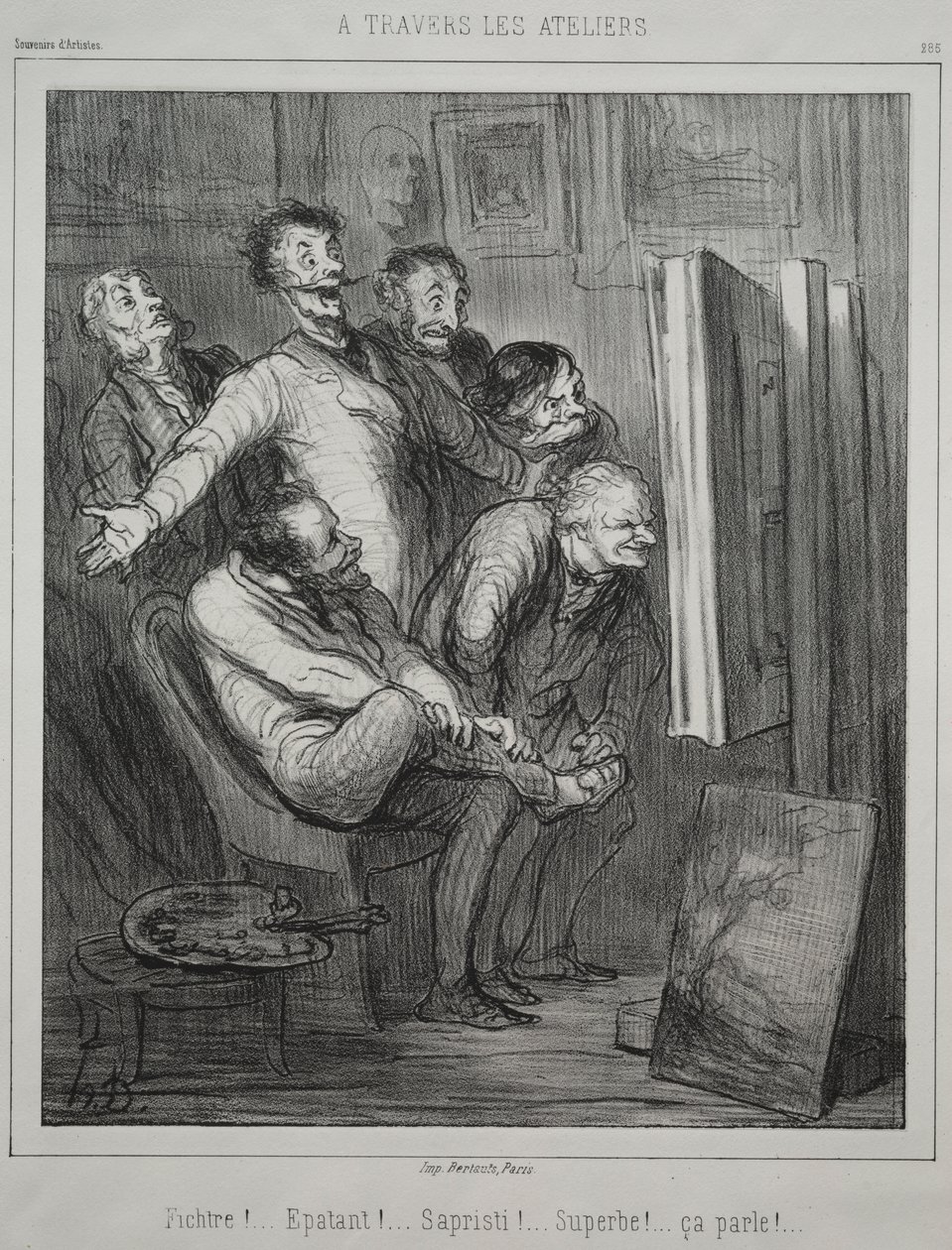 Genom studiorna av Honoré Daumier