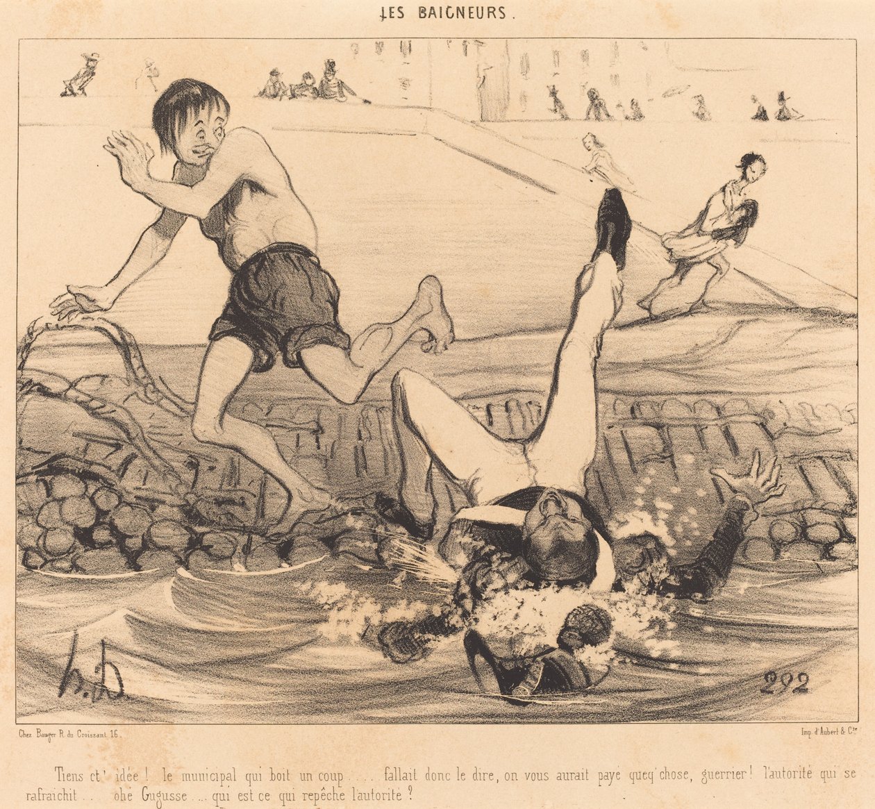 Här är din idé! Kommunen som dricker en shot... av Honoré Daumier