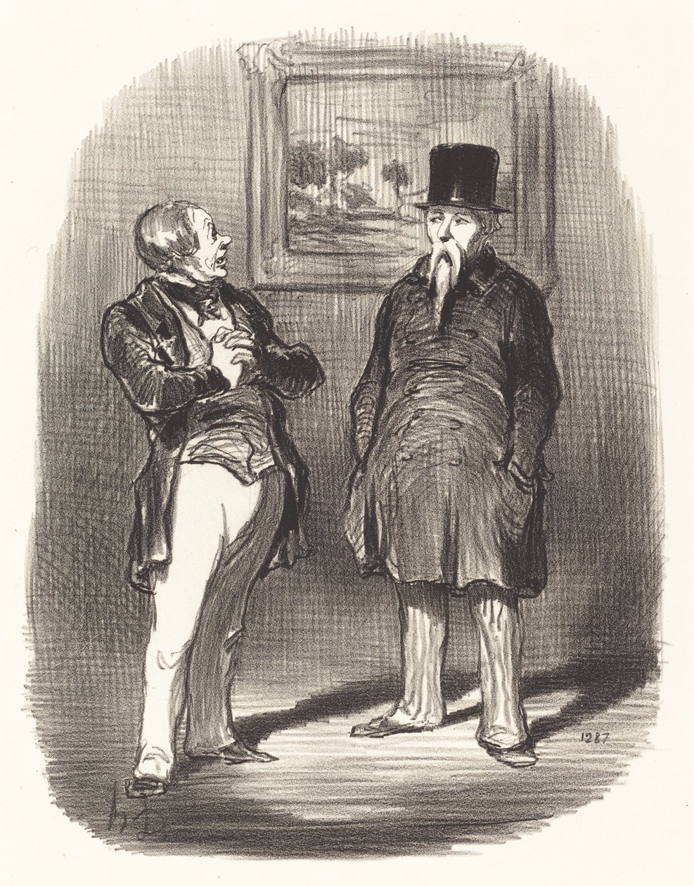 Vänta, jag kände inte igen dig... av Honoré Daumier