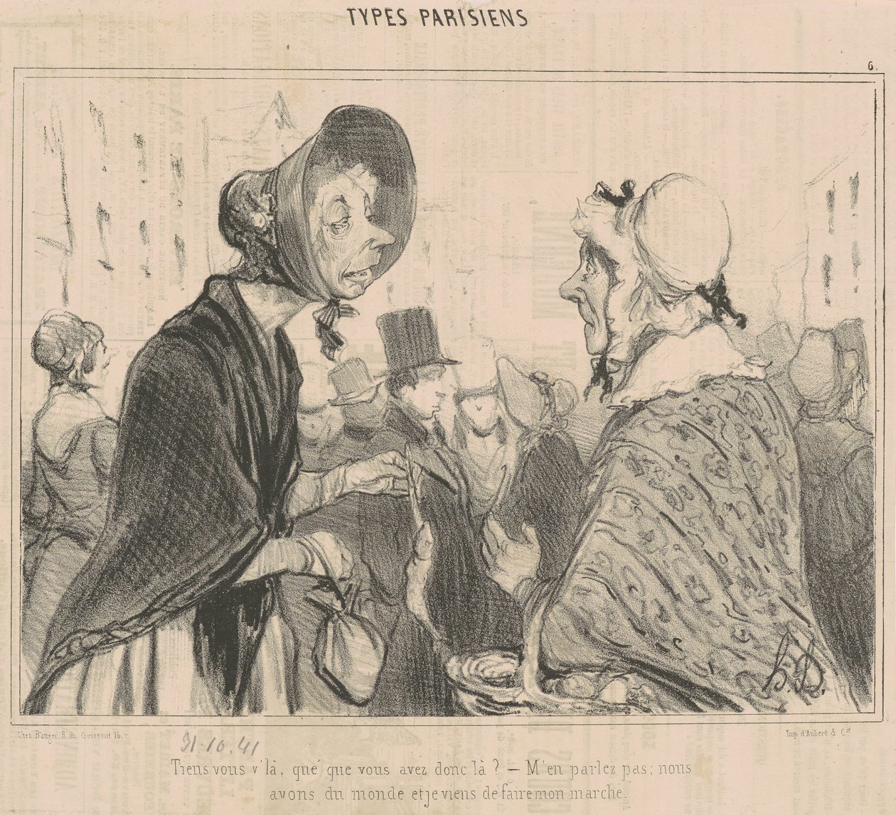 Varsågod, vad har du? av Honoré Daumier