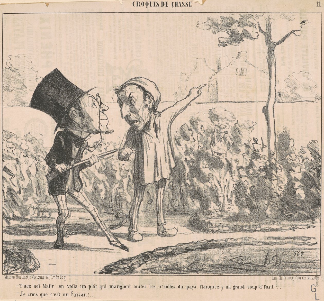 Bry dig inte, här är en liten... av Honoré Daumier