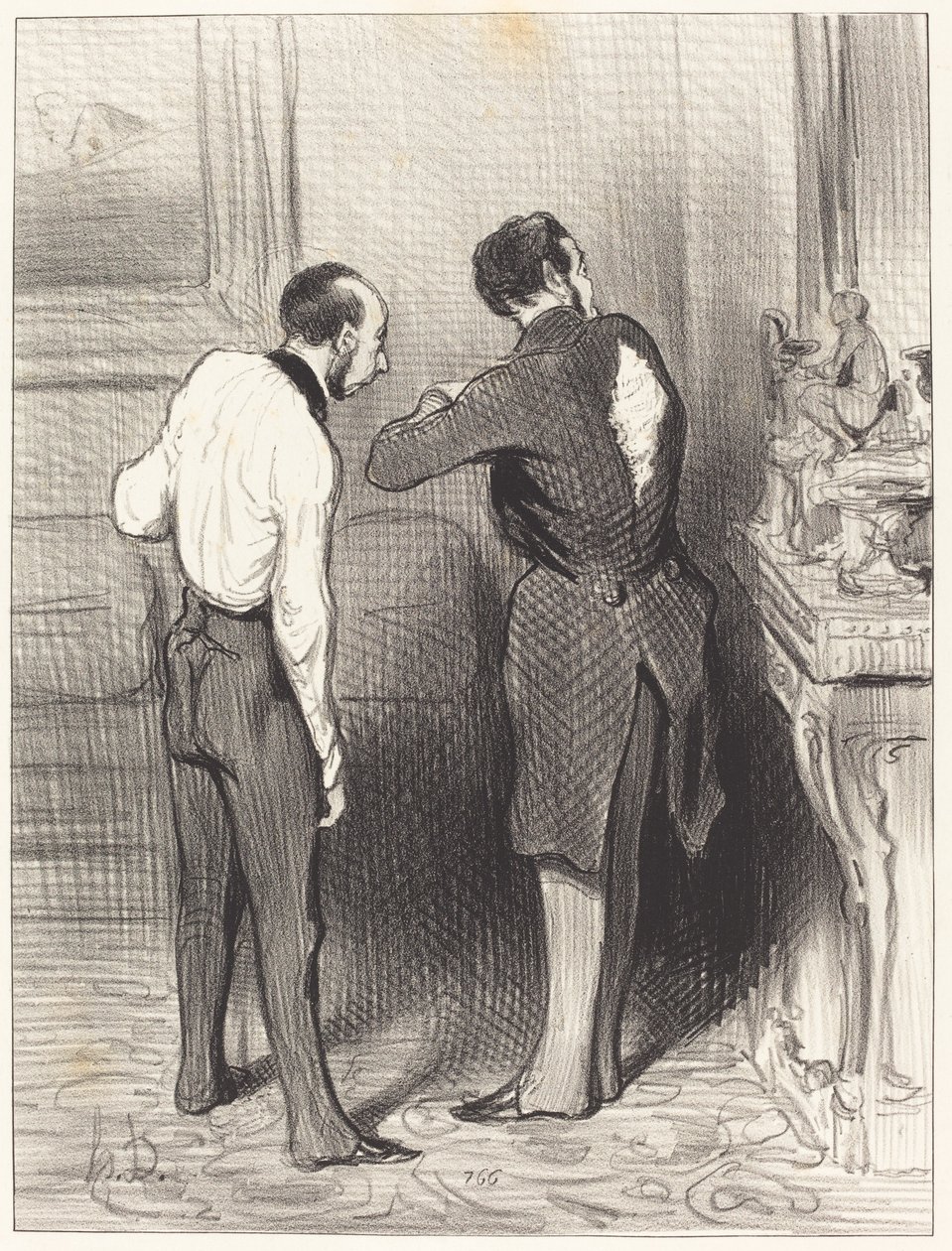 Din klänning passar mig, jag lånar den... av Honoré Daumier