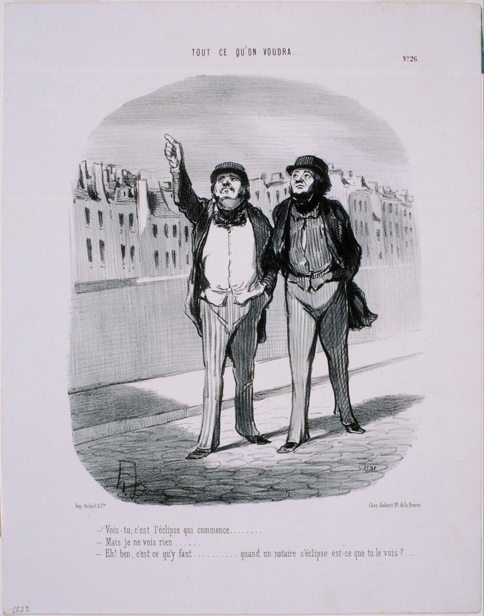 Vad vi än vill: Du förstår, förmörkelsen börjar... av Honoré Daumier