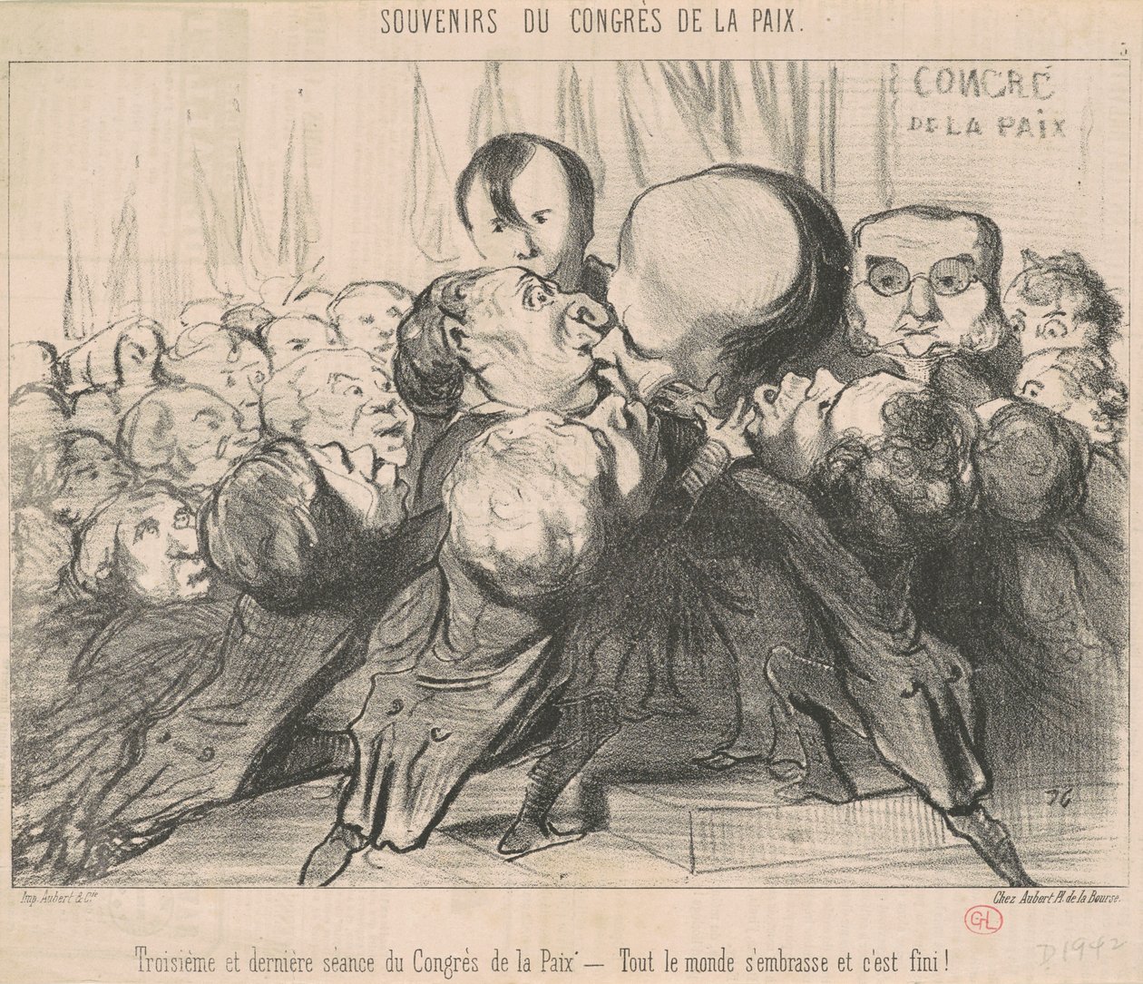 Tredje och sista sessionen på kongressen... av Honoré Daumier