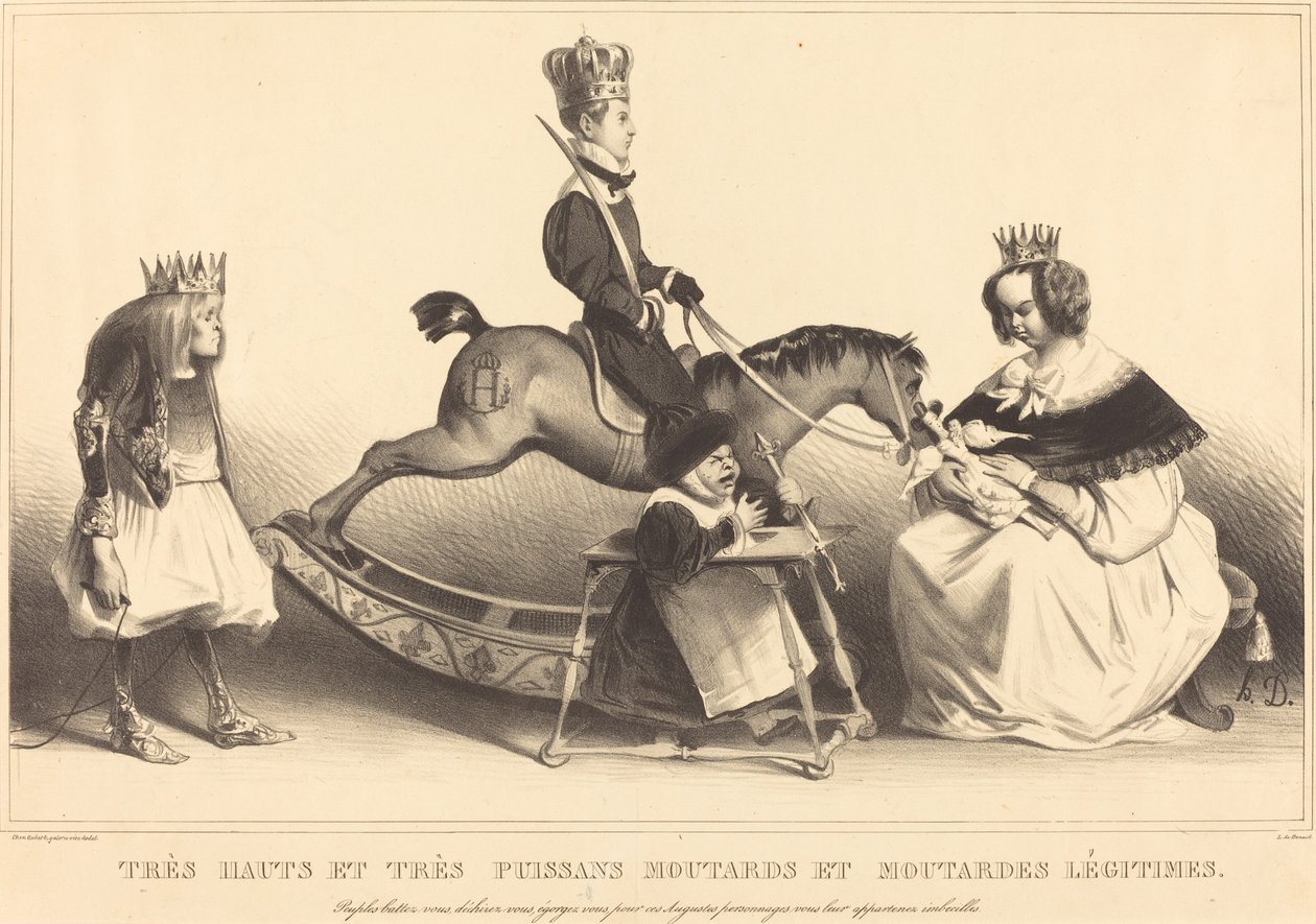 Mycket hög och mycket potent legit senap och senap av Honoré Daumier