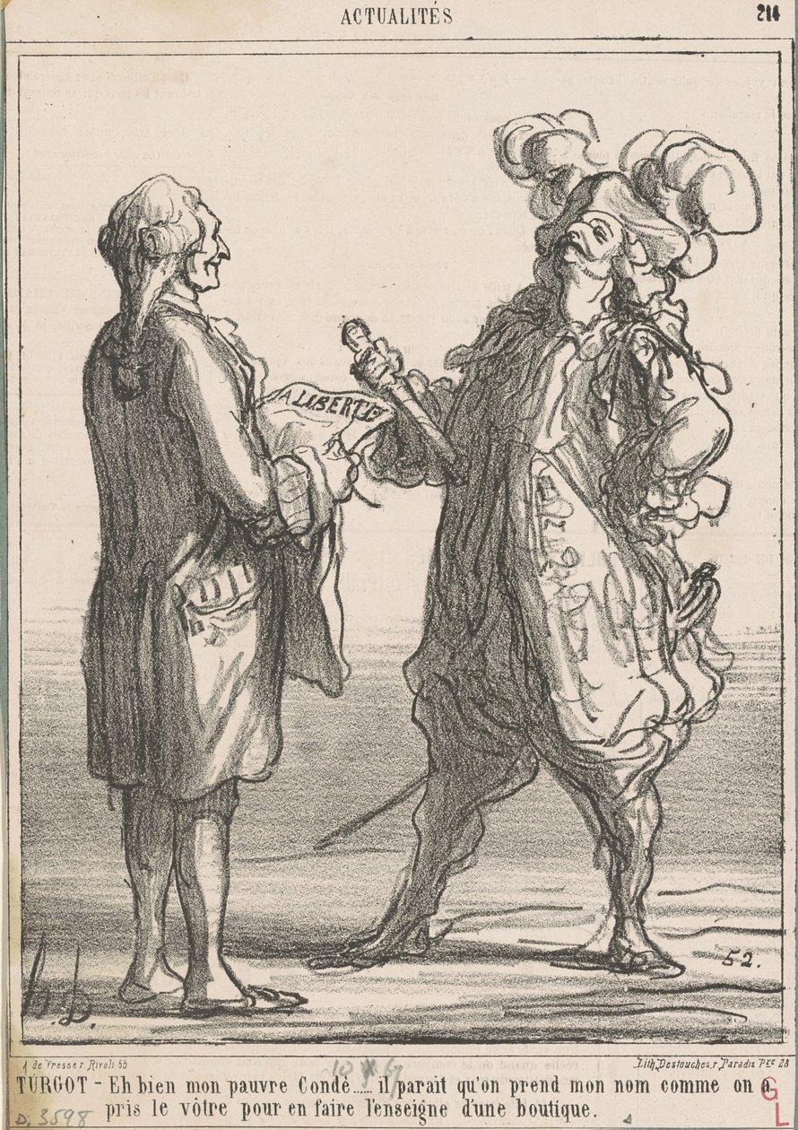 Turgot -- Ja, min stackars kondé... av Honoré Daumier