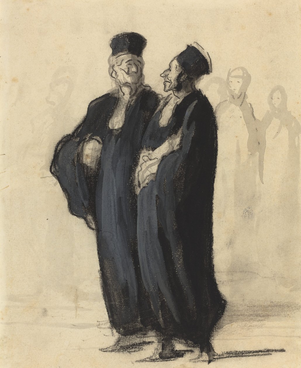 Två advokater av Honoré Daumier